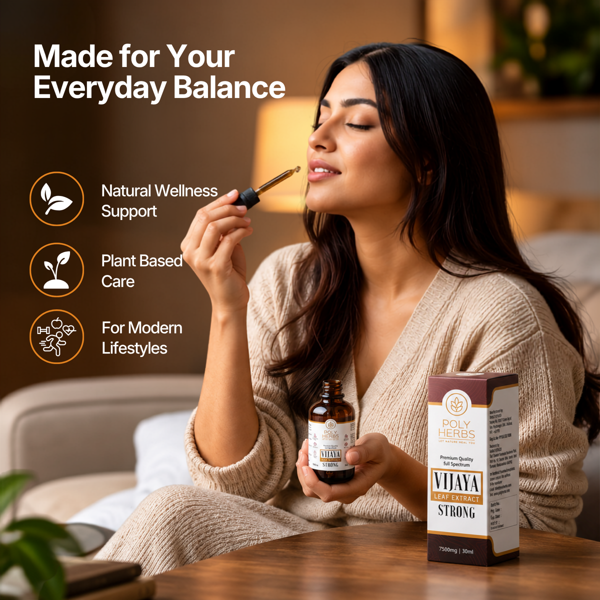 PolyHerbs STRONG Premium Full Spectrum Vijaya Extract 7500mg