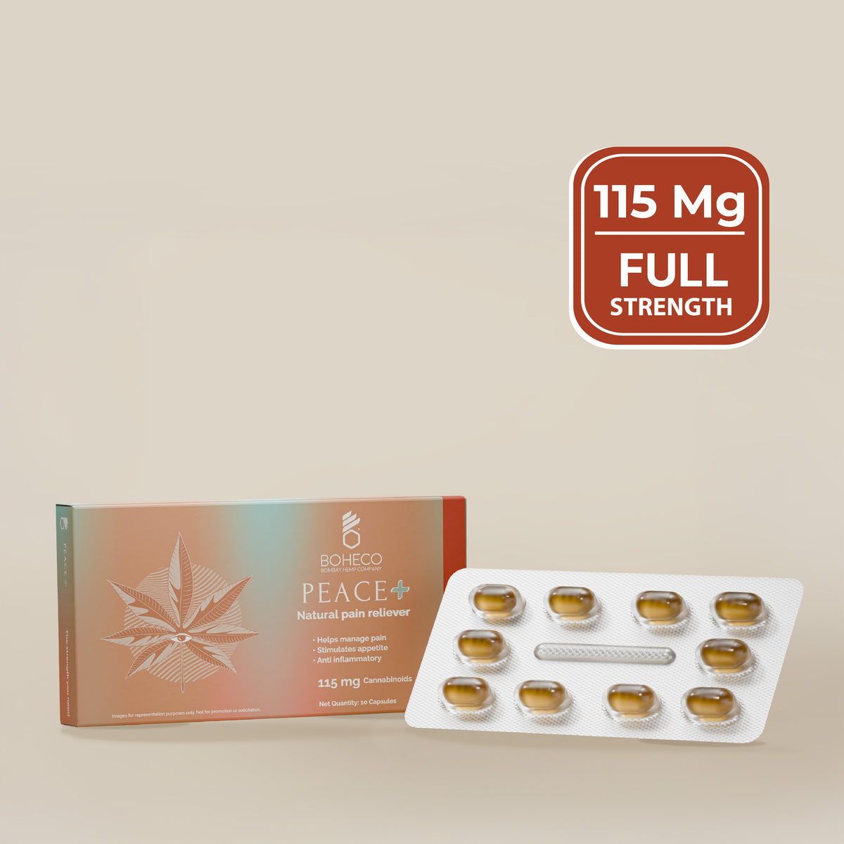 Peace ✚ Softgel Capsules for Mild Chronic & Neuropathic Pain