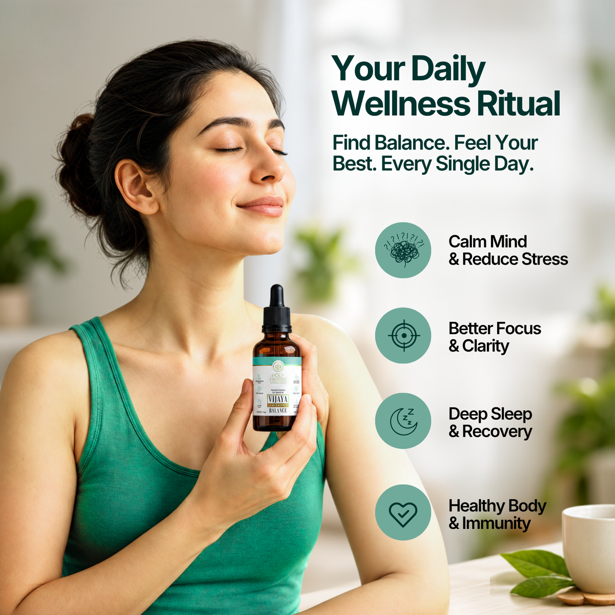 PolyHerbs BALANCE Vijaya Leaf Extract 6500mg