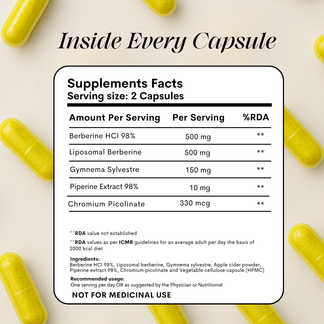 Cannazo India Liposomal Berberine 98% HCl+ Capsules