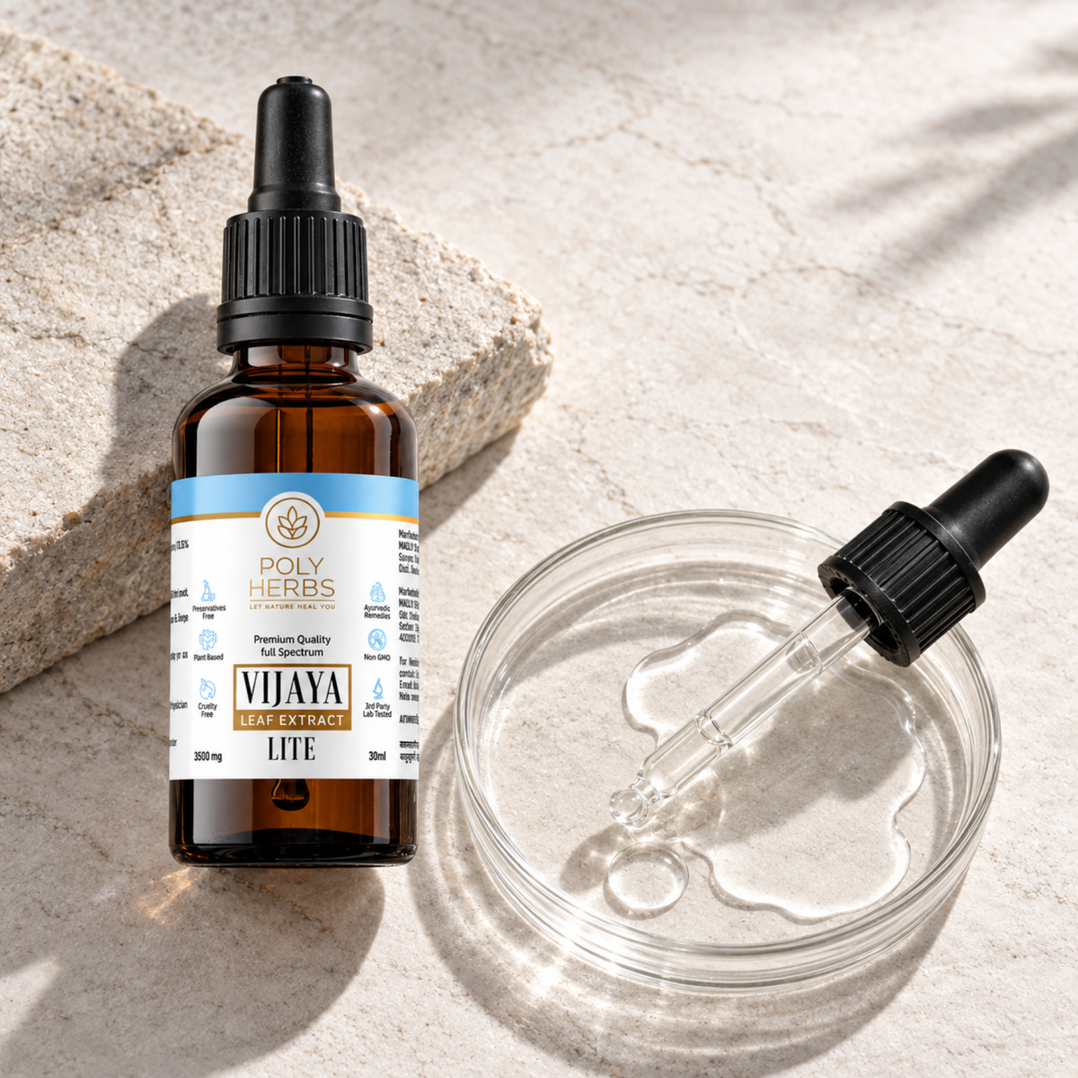 PolyHerbs LITE Premium CBD OIl 3500mg (THC Free)