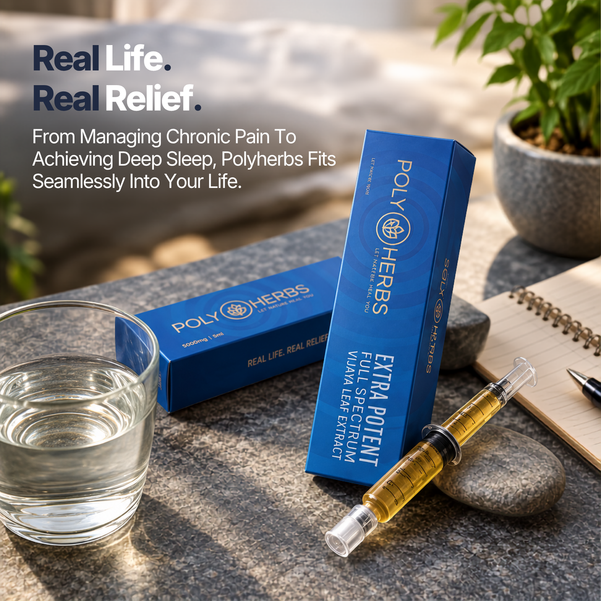 PolyHerbs Extra Potent Triple Strength RSO Extract Syringe – 5ml