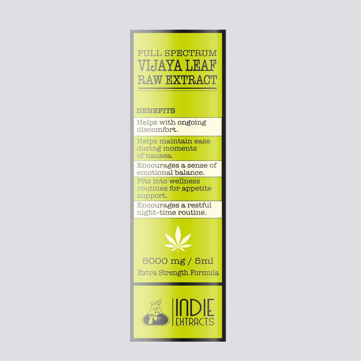 Indie Extracts Full Spectrum Hemp Leaf Raw Extract 5000MG