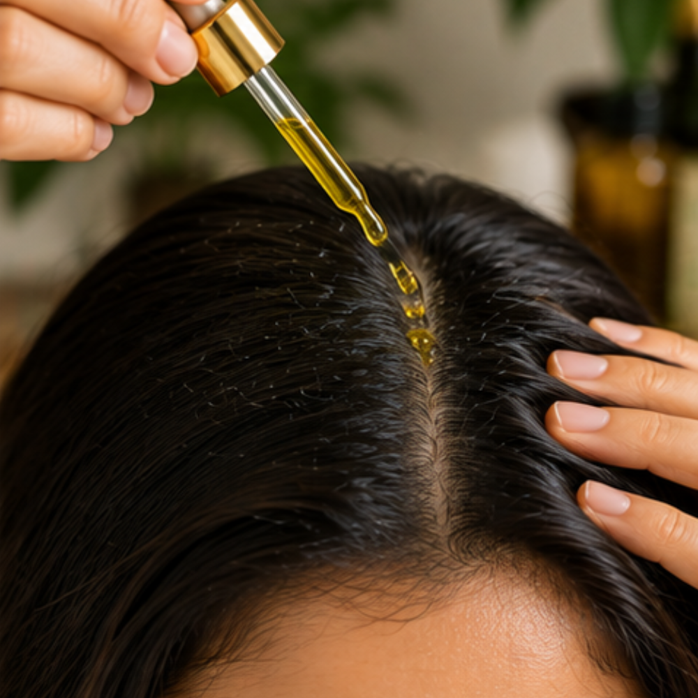 Part Hair And Apply Directly