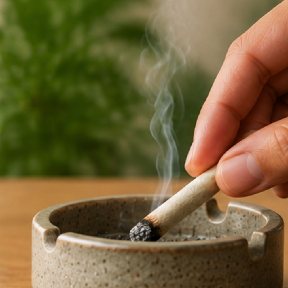 Extinguish Safely In Ashtray