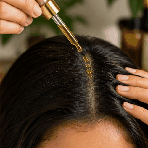 Part Hair And Apply Directly
