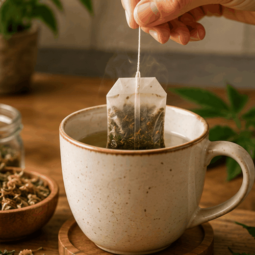 Add Herbal Blend To Cup