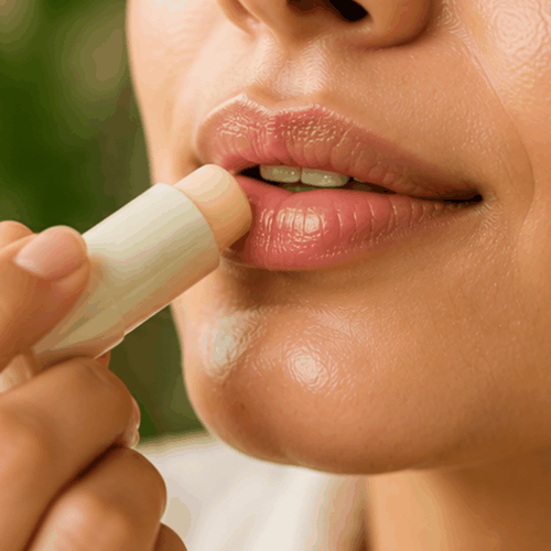 Press Lips Together Gently