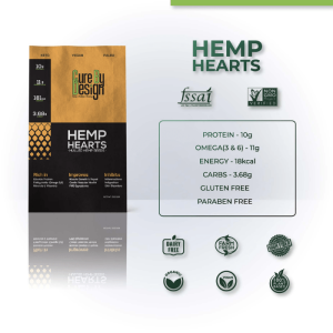 Cure By Design Hemp Hearts – Hulled Hemp Seeds