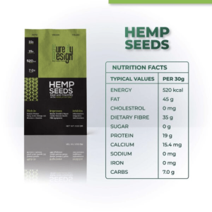 Cure By Design Hemp Seed - Full And Toasted