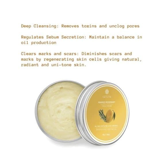 Satliva Mango Rosemary Face Cream