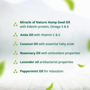 Hampa Hemp Amla Hair Oil