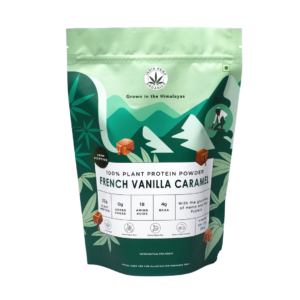 India Hemp Organics Hemp Protein - French Vanilla Caramel - 500gm