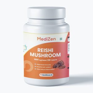 MediZen Reishi Mushroom for Enhances Recovery & Immune Support, 1000mg (90 Tablets)