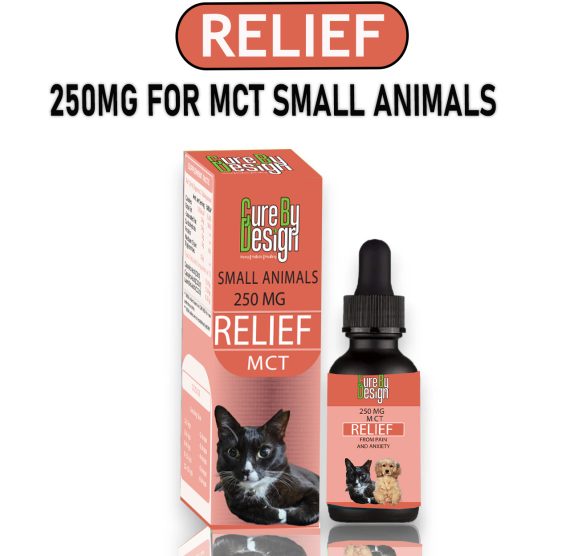 Cure By Design Relief 250mg CBD for Small Animals (MCT)