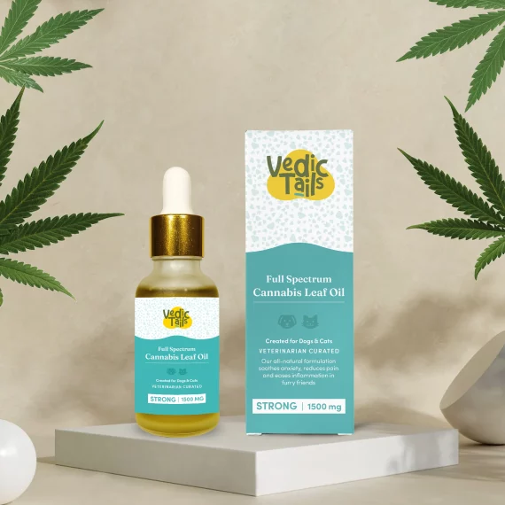 Vedic Tails Full Spectrum Cannabis leaf extract for pets