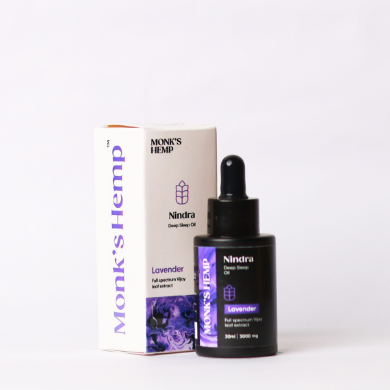 Monks Hemp Nindra (1:1) Deep Sleep CBD Oil- Lavender