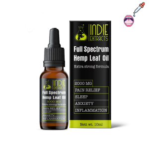 Indie Extracts Full Spectrum Hemp Leaf Oil | 2000MG