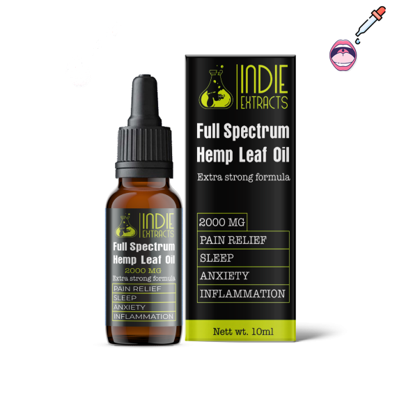 Indie Extracts Full Spectrum Hemp Leaf Oil | 2000MG