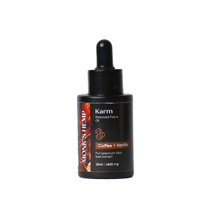 Monk's Hemp Karm (10:1) Improved Focus CBD Oil - Coffee Vanilla Flavor