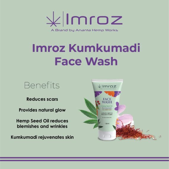 Imroz Face Wash with Hemp Seed Oil & Kumkumadi - Image 6