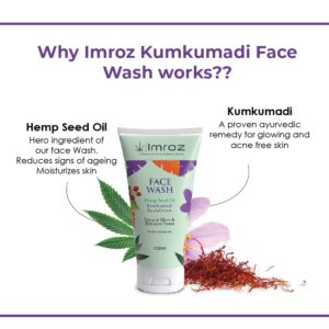 Imroz Face Wash with Hemp Seed Oil & Kumkumadi