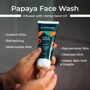 Imroz Face Wash with Hemp Seed Oil & Papaya