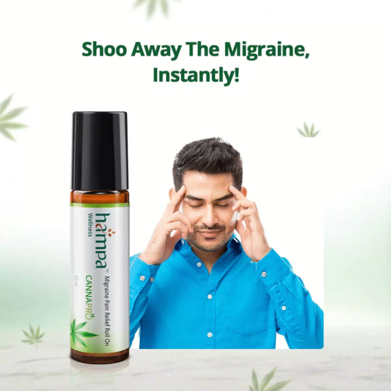 Hampa Migraine Pain Relief Roll-On