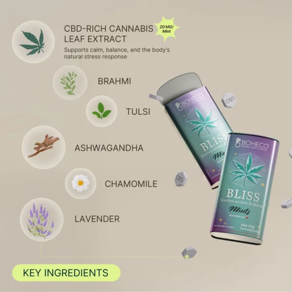 Boheco BLISS Mints Anxiety Relief & Focus Mints